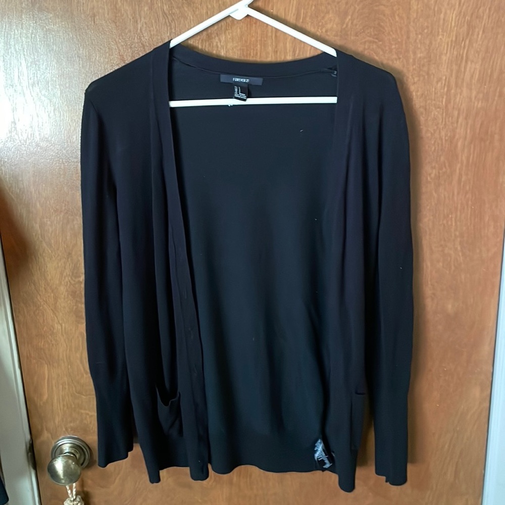 Forever 21 black cardigan